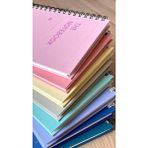 Tanıtım Sert Mukavva Kapaklı Spiralli 80 Yaprak Çizgisiz A5 Not Defteri, Not Defteri, Okul Defteri, 8 Farklı Renk Seçeneği, Ofis Için Ideal, Planlayıcı (Baby Pink Kapak Rengi)
