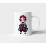 Tanjiro Kamado Demon Slayer Anime Tasarım Kupa - Hediyelik Kupa - Baskılı Kupa - 1 Adet - 300 ml
