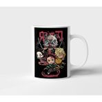 Tanjiro Nezuko Zenitsu Inosuke Demon Slayer Anime Tasarım Kupa - Hediyelik Kupa - Baskılı Kupa - 001 - Beyaz - 300 ml