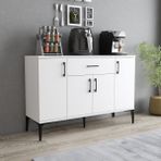 Tanmob Mdl0301 Alt Cok Amacli Dolap 4 Kapakli Cekmeceli Mutfak Dolabi Beyaz