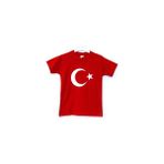 Tanmodam Mağazacılık Ay Yıldızlı Bayrak Baskılı Tişört - Kırmızı - 12 Yaş