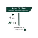 Tanpet Profil Direk 100 Cm - Çim Çit Direği Panel Çit Direği