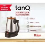 Tanq Elektrikli Çelik Cezve Katlanır Sap - Gri