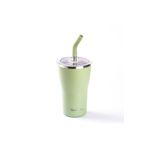 Tantitoni 024-01-YEŞİL 2 KAPAKLI ÇİFT KATMANLI TERMOS BARDAK 410ML