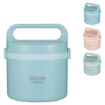 Tantitoni Food Qıgar, 1300 Ml, Iki Katlı, Çift Duvarlı, Çelik, Sızdırmaz, Yemek Termosu, Sefer Tası, Food 1094 - 350 ml - Rose Gold