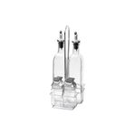 Tantitoni Metal Standli 4lü Cam Sosluk Seti - Koruma Kapakli 500ml/100ml