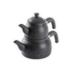 Tantitoni ORTA BOY GRİ GRANİT ÇAYDANLIK TAKIMI 800/1600ML