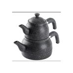 Tantitoni Orta Boy Gri Granit Çaydanlık Takımı 980/1700Ml (Elvin Home Concept)