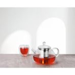 Tantitoni Paslanmaz Çelik Süzgeçli Borosilikat Cam Demlik 980 ml (Tantitoni Çaydanlık Için) Elvin Home Concept - Şeffaf - 1 Adet