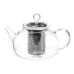 Tantitoni Paslanmaz Çelik Süzgeçli Borosilikat Cam Demlik 980 Ml (Tantitoni Çaydanlık İçin) Elvin Home Concept