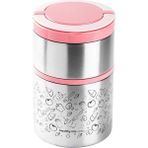 Tantitoni Pembe 2 Katlı Termos 930 ml - 350 ml - Rose Gold
