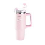 Tantitoni Pipetli Çelik Termos 1,2 L Açık Pembe