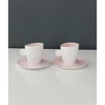 Tantitoni Round Pembe Porselen 2 Li Fincan Seti 90 Ml