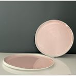 Tantitoni Sky Pembe Porselen 2 Li Servis Tabağı Seti 28,7 Cm