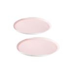 Tantitoni SKY PEMBE PORSELEN İKİLİ SERVİS TABAĞI SETİ 28.7CM
