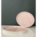 Tantitoni Space Pembe Porselen 2 Li Servis Tabağı Seti 28 Cm