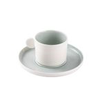 Tantitoni THIN AÇIK MAVİ PORSELEN İKİLİ FİNCAN SETİ 140ML