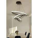 Tanya3 Tek Renk Modern Sarkıt LED Avize - Siyah