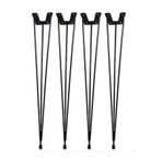 Tapacım 42 Cm ( 4 Adet ) Metal Tel Ayak Firkete Kütük Sehpa Ayağı