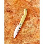 Tapan Bıçağı Tapan Aşı Cep Çakısı 18 cm Sarı El Yapımı Dövmeçelik