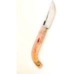 Tapan Bıçağı Tapan Av & Çoban Bıçağı Koç Boynuzu Kara Çelik 23 cm C10 - S13 cm - Sarı