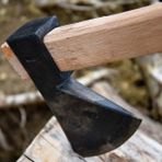 Tapan Bıçağı Tapan Oduncu ve Kamp Baltası 17X13 -2- 1500 kg Tek Parça + Sap - Metalik Gri