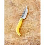 Tapan Cep Çakısı 17 Cm Kara Çelik Sarı