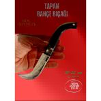 Tapan Ters Aşı Bıçağı 20-22 Cm Koç Boynuzu Kara Çelik