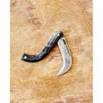 Tapan Ters Aşı Ve Budama Bıçağı 20-22 Cm Kara Çelik Boynuz