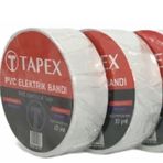 Tapex Elektrik Bandı Beyaz (10 Lu Paket)