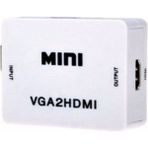 Taplin VGA To HDMI Çevirici Dönüştürücü Adaptör - Beyaz