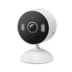 Tapo 2K 3MP Kapalı/Açık Güvenlik Kamerası - Ücretsiz Kişi/Hareket/Bebek Ağlaması Algılama, Renkli Gece Görüşü, IP65 Hava Koşullarına, SD/Bulut Depolama, Alexa ve Google Home HybridCam ile çalışır