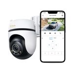 Tapo 3K 5MP Dış Mekan Pan/Tilt Güvenlik Wi-Fi Kamera - 360° Görünüm, Ücretsiz Kişi/Araç Algılama, Starlight Renkli Gece Görüşü, IP66, Ses ve Işık Alarmı, Alexa ve Google Home ile çalışır, VistaCam 360
