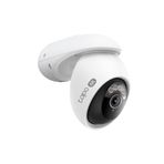 Tapo 4K 8MP Kablolu Pan/Tilt Açık Güvenlik Kamerası, Ücretsiz Kişi/Araç Algılama ve 360 ° Hareket Parçası, Renkli Gece, Yerel AI, SD/Bulut Depolama, Alexa ve Google Home ile çalışır, 2.4 GHz WiFi
