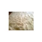Tappeto Kuzu Kürkü Dekoratif Post 100x200 cm Fildişi-Krem Salon Halı