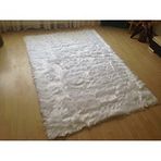 Tappeto Kuzu Kürkü Dekoratif Post 80x300 cm Beyaz Salon Halı