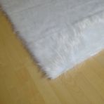 Tappeto Kuzu Kürkü Dekoratif Post Beyaz 80x200 cm Salon Halı