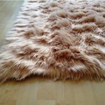 Tappeto Kuzu Kürkü Dekoratif Post Camel 80x150 cm Salon Halı