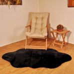 Tappeto Rex Tavşanı Dekoratif Çift Kafa Peluş Post Siyah (Tüy Yüksekliği 22 Mm) - 100 x 200 cm