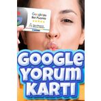 Tarabeni Google Yorum Kartı (Google Puanlama Kartı - Karekod Yorum Alma Kartı - Google NFC Yorum Kartı)