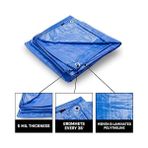 Tarafından Grizzly Tarps 16' x 20' Büyük Çok Amaçlı Su Geçirmez Ağır Hizmet Tipi Poli Tarp Grometli Her 36 Inç, 8x8 Dokuma, 5 Mil Kalınlığı, Ev, Tekneler, Arabalar, Kamp, Koruyucu Kılıf Için, - Adaçayı Yeşili - Option-1