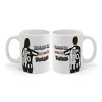 Taraftar Karımda Karım & Kocamda Kocam Çift Kupa Bardak Seti - 2'li Hediyelik Özel Tasarım Seramik Sevgili Kupaları (Beşiktaş Kupa, Beyaz)