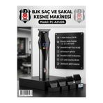 Taraftar Orijinal Beşiktaş Lisanslı Profesyonel Saç ve Sakal Kesme Tıraş Makinesi LCD Ekran 2000mAh Şarjlı