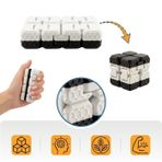 Taraftar Rengini Seç Fidget Cube - (Siyah - Beyaz) - Dayanıklı Stres Küpü ve Konsantrasyon Aracı