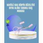 Tarak ve Fırça Başlıklı Kaş Şekillendirme Makası - Şeffaf