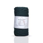 Taranan Makrome İpi 3mm Tek Büküm Taranabilir Pamuk Makrome İpi Makrame İpi (Nefti Yeşil)