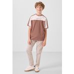 Tarçın Pamuklu Yumuşak Dokulu Oversize Fit Baskılı Erkek Çocuk T-Shirt - 11290