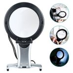 Tarez MG-11B Boyuna Asılabilir Işıklı Büyüteç 2 LED Aydınlatmalı Kitap Okuma Dikiş Iğne El Işi Büyüteci