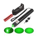 Tarez PD-307 Yeşil Lazer Pointer 1000MW Yüksek Güçlü Şarjlı Lazer İşaretleyici 15 Km Menzilli Anahtar Emniyetli