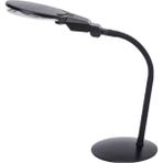 Tarez TH-7028B Masaüstü Işıklı Büyüteç Lamba Metal Gövde Çift LED - Beyaz - Siyah